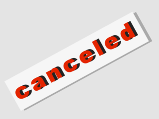 ¡Cancelado! canceled